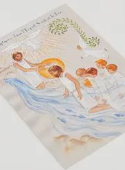 Karte zur Taufe - Er wird euch mit dem Heiligen Geist und mit Feuer taufen