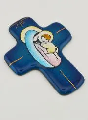 Kreuz Gottesmutter mit dem Jesuskind Mosaik
