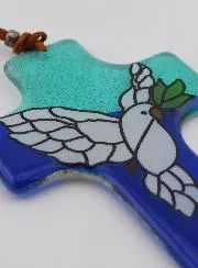 Kommunionkreuz aus Glas