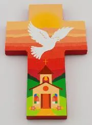 Kommunionkreuz Rosa Mädchen