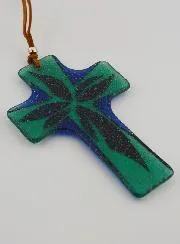 Handgefertigtes Glas Kreuz