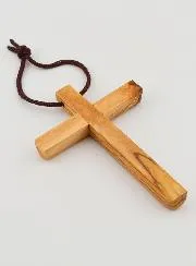 Umhänge-Kreuz Erstkommunion aus Olivenholz