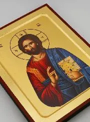 Ikone Christus Pantokrator in Blattgold