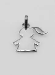 Anhänger Silhouette Mädchen 925er Silber