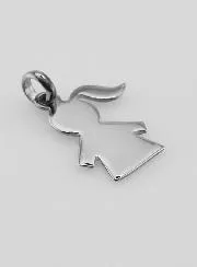 Anhänger Silhouette Mädchen 925er Silber