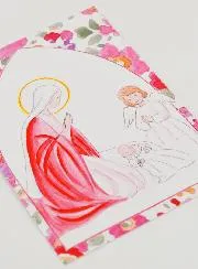 Taufbild - Heilige Maria und Schutzengel
