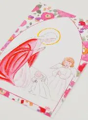 Taufbild - Heilige Maria und Schutzengel