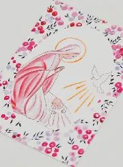 Taufbild Maria und Heilige Geist Taube