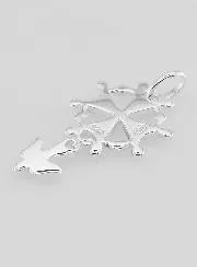 Anhänger zur Taufe Kreuz Heiliger Geist 925 Silber