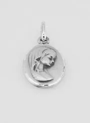 Anhänger zur Taufe Maria mit Schleier 925 Silber