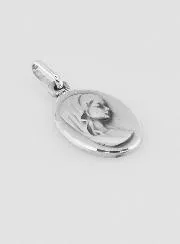 Anhänger zur Taufe Maria mit Schleier 925 Silber