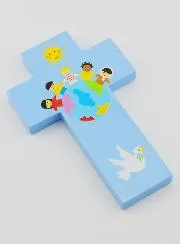 Holz-Kreuz Kinder der Welt