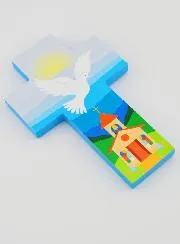 Kreuz Kirche und Heiliger Geist - Taufgeschenk