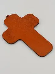 Kinderkreuz aus Holz mit Musiker Engel - Geschenk zur Taufe