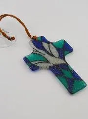 Kreuz Taube Heiliger Geist aus Glas