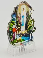 Bild Beleuchtet Unsere Liebe Frau von Lourdes aus Glas