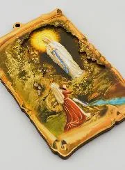 Andenken Bild Unsere Liebe Frau von Lourdes - 15 cm