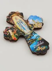 Magnet Kreuz Maria von Lourdes