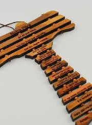 Tau Kreuz aus Olivenholz und Gebet Vater Unser (in Französisch)