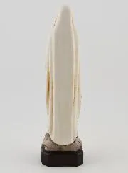 Figur Unserer Lieben Frau von Lourdes Polychrom mit Sockel - 15 cm