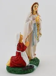 Figur Madonna von Lourdes und Hl Bernadette - 18 cm