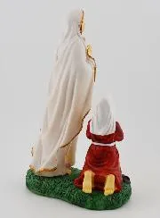 Figur Madonna von Lourdes und Hl Bernadette - 18 cm