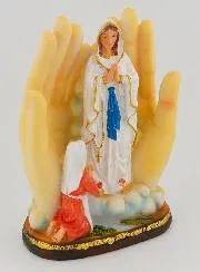 Figur mit Beleuchtung Maria von Lourdes - 14 cm