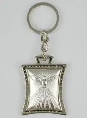 Schlüsselanhänger Heiliger Geist aus Metall silber - 4 cm