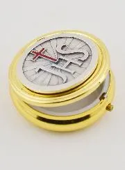 Hostiendose - JHS - Kreuz Rot