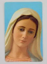 10 Stück Gebetskarten Freu dich Maria (in Französisch)