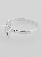 Ring Kreuz Jesus 925er Sterling Silber - Grösse 62