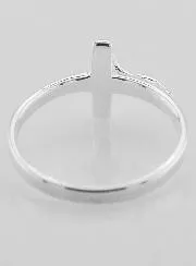 Ring Kreuz Jesus 925 Sterling Silber - Grösse 60