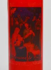 Novenenkerze Rot - Weihnachten