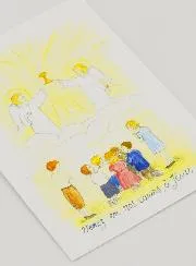 Kommunion Karte - Jesus, o Komm in Unser Herz