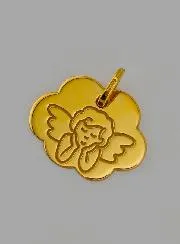 Anhänger Schutzengel - Wolke aus 375 Gold