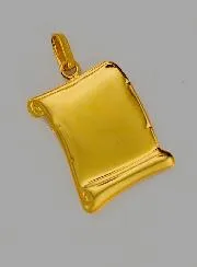 Anhänger Pergament Schutzengel aus 375er Gold