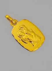 Anhänger Heiliger Christophorus aus 375er Gold