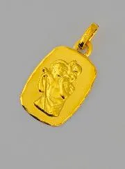 Anhänger Heiliger Christophorus aus 375er Gold