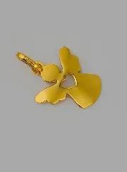 Taufanhänger Herz Schutzengel aus 9 Karat Gold