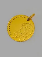 Taufanhänger Heilige Maria Betend aus 9 Karat Gold