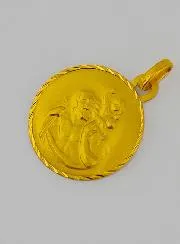 Anhänger hl Christophorus aus Gelbgold