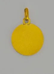 Taufanhänger Profil Maria mit Schleier aus Gold