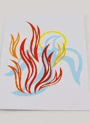 Karte zur Firmung - Taube Hl Geist Feuer