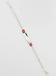 Identitäts-Armband Baby zur Taufe aus Sterling Silber - 2 Maikäfer