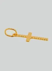 Anhänger Kleines Gold Kreuz flach aus Gelbgold