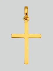 Kreuz-Anhänger Diamantiert aus Gelbgold