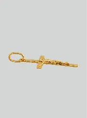 Taufkreuz Anhänger aus Gelb-Gold