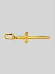 Anhänger Kreuz Gewölbt aus 375/000 Gelb-Gold