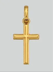 Anhänger Kleines Kreuz aus 9Kt Gelbgold