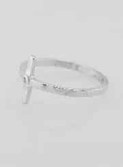 Ring Kreuz Christi 925er Sterling Silber - Grösse 56